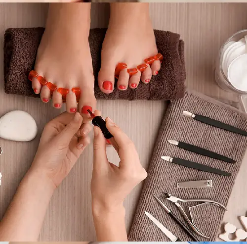 Manicure and pedicure service